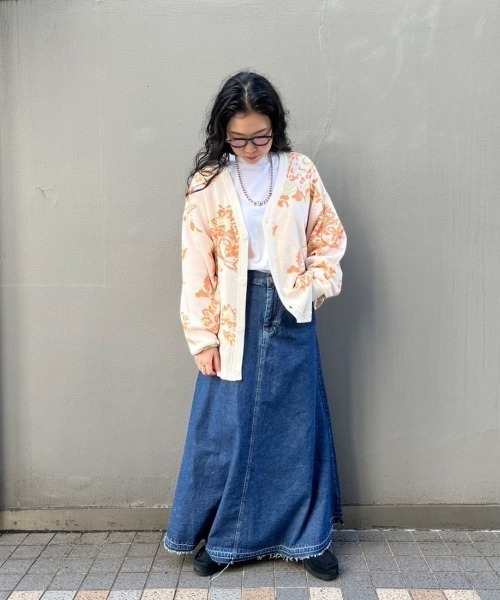 BEAVER(ビーバー)の「B omnivore/ビーオムニボー 14GG JACQUARD KNIT CARDIGAN ジャガードカーディガン(ニット/セーター・メンズ・チャコールグレー/ホワイト・MEDIUM/LARGE)」の14枚目の写真