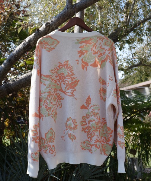 BEAVER(ビーバー)の「B omnivore/ビーオムニボー 14GG JACQUARD KNIT CARDIGAN ジャガードカーディガン(ニット/セーター・メンズ・チャコールグレー/ホワイト・MEDIUM/LARGE)」の8枚目の写真