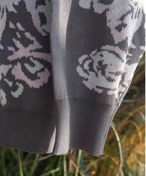 BEAVER(ビーバー)の「B omnivore/ビーオムニボー 14GG JACQUARD KNIT CARDIGAN ジャガードカーディガン(ニット/セーター・メンズ・チャコールグレー/ホワイト・MEDIUM/LARGE)」の12枚目の写真