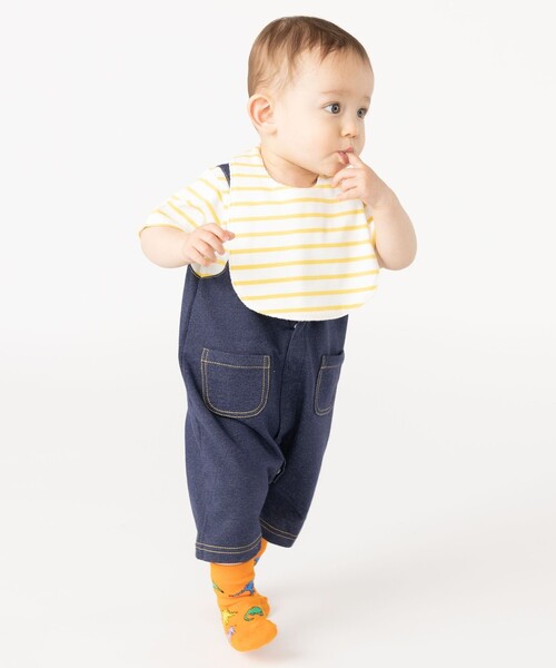 SHIPS(シップス)の「SHIPS KIDS:フェイク オーバーオール ロンパース(ロンパース・キッズ・ブルー/イエロー/ライトグリーン・70/80)」の10枚目の写真