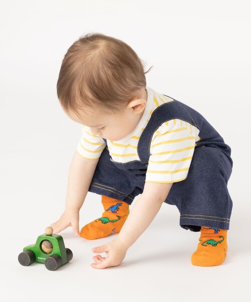 SHIPS(シップス)の「SHIPS KIDS:フェイク オーバーオール ロンパース(ロンパース・キッズ・ブルー/イエロー/ライトグリーン・70/80)」の19枚目の写真