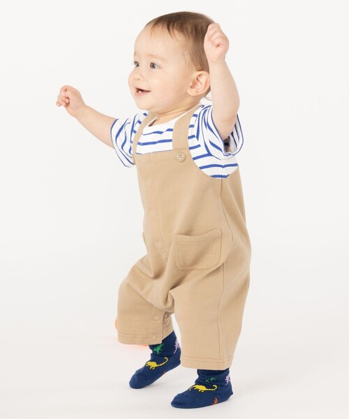 SHIPS(シップス)の「SHIPS KIDS:フェイク オーバーオール ロンパース(ロンパース・キッズ・ブルー/イエロー/ライトグリーン・70/80)」の20枚目の写真