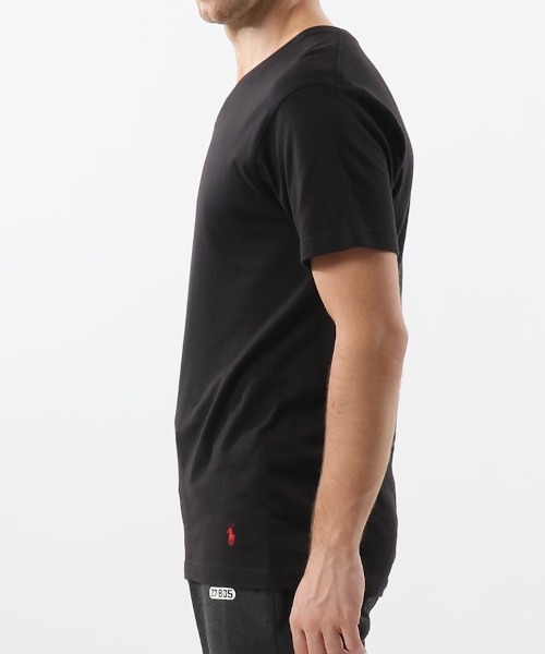 脚長効果【Ralph Lauren】ブラック Vネック ビキニ上下セット セール】【POLO RALPH LAUREN】クラシックフィット Vネック