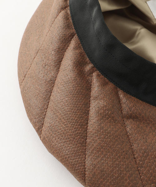 Spick & Span（スピックアンドスパン）の「【LA MAISON DE LYLLIS】ナカワタベレー（ハンチング/ベレー帽・レディース・ブラウン・FREE）」の5枚目の写真