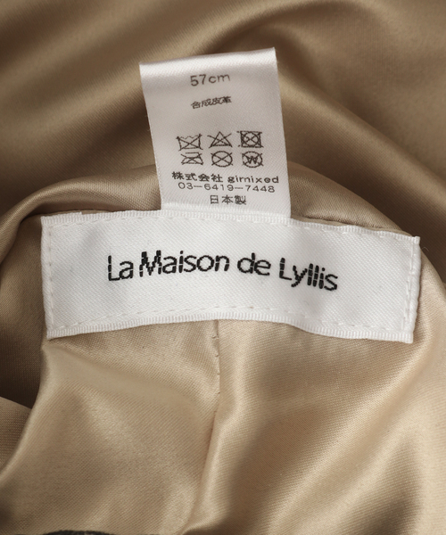 Spick & Span（スピックアンドスパン）の「【LA MAISON DE LYLLIS】ナカワタベレー（ハンチング/ベレー帽・レディース・ブラウン・FREE）」の4枚目の写真