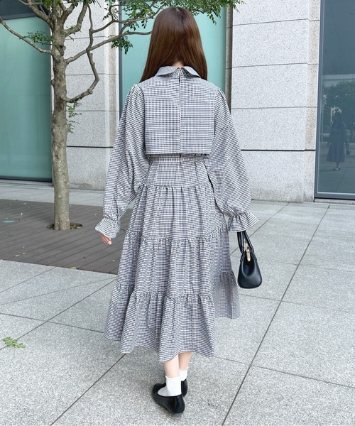 apres jour（アプレジュール）の「ティアードワンピース【ZOZOTOWN限定アイテム】（ワンピース・レディース・オフホワイト/ブルー/ブラック系その他/ピンク系その他・X-LARGE/フリー）」の20枚目の写真