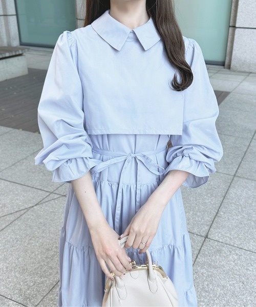 apres jour（アプレジュール）の「ティアードワンピース【ZOZOTOWN限定アイテム】（ワンピース・レディース・オフホワイト/ブルー/ブラック系その他/ピンク系その他・X-LARGE/フリー）」の22枚目の写真