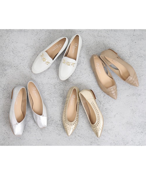 【セール】【片足150g】超軽量パンチングチェーンローファー（ローファー）｜artemis by DIANA（アルテミスバイダイアナ）