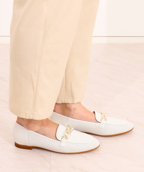 【セール】【片足150g】超軽量パンチングチェーンローファー（ローファー）｜artemis by DIANA（アルテミスバイダイアナ）