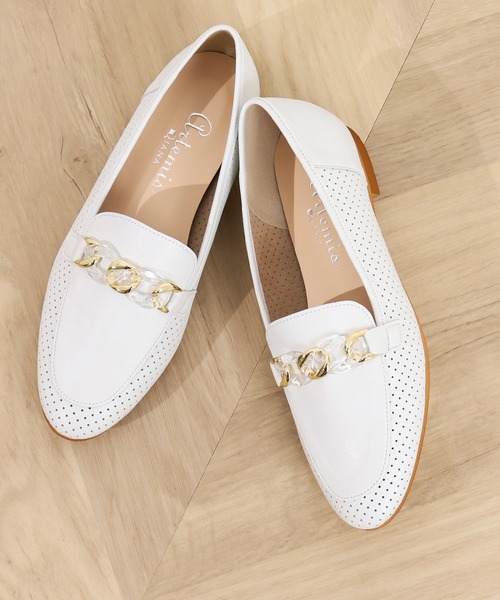 【セール】【片足150g】超軽量パンチングチェーンローファー（ローファー）｜artemis by DIANA（アルテミスバイダイアナ）