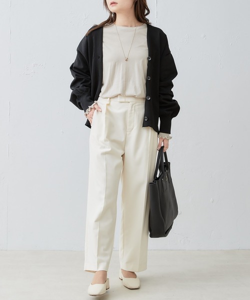 PUAL CE CIN（ピュアルセシン）の「【WEB限定】スポンディッシュカーディガン（カーディガン/ボレロ・レディース・ライトグレー/ピンク/オフホワイト/ブルー/ブラック・FREE）」の19枚目の写真