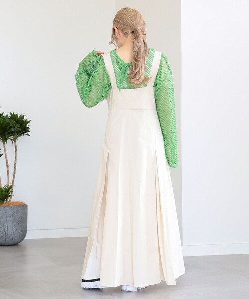 Ray BEAMS（レイビームス）の「Ray BEAMS / ボックス タック サロペット ワンピース（ワンピース・レディース・ブラック/ホワイト系その他6・0/1）」の15枚目の写真