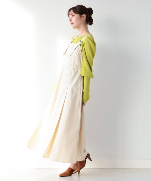 Ray BEAMS（レイビームス）の「Ray BEAMS / ボックス タック サロペット ワンピース（ワンピース・レディース・ブラック/ホワイト系その他6・0/1）」の6枚目の写真