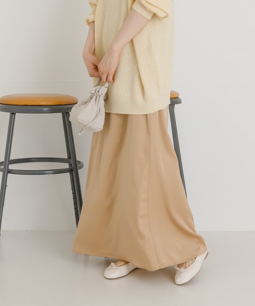 UR Lab.（アーバンリサーチラボ）の「サテンスカート（スカート・レディース・ブラック/ブルー/ベージュ・FREE）」の8枚目の写真