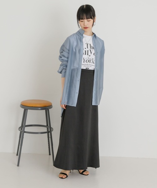 UR Lab.（アーバンリサーチラボ）の「サテンスカート（スカート・レディース・ブラック/ブルー/ベージュ・FREE）」の16枚目の写真