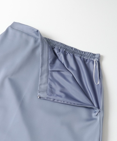 UR Lab.（アーバンリサーチラボ）の「サテンスカート（スカート・レディース・ブラック/ブルー/ベージュ・FREE）」の7枚目の写真
