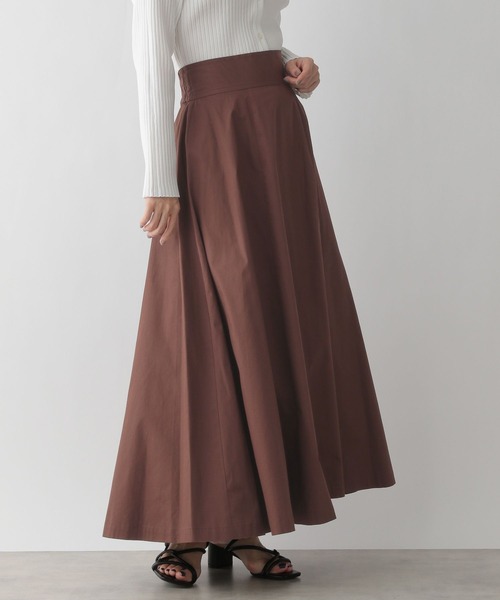 LOWRYS FARM（ローリーズファーム）の「ハイウエスト２ＷＡＹフレアスカート　192127（スカート・レディース・ブラウン/ブラック/アイボリー・FREE）」の21枚目の写真
