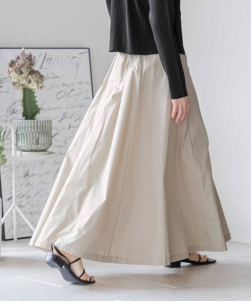 LOWRYS FARM（ローリーズファーム）の「ハイウエスト２ＷＡＹフレアスカート　192127（スカート・レディース・ブラウン/ブラック/アイボリー・FREE）」の7枚目の写真