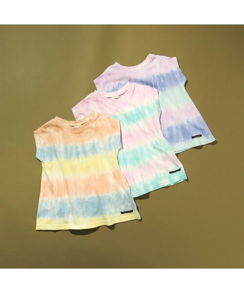 BREEZE（ブリーズ）の「【WEB限定】 タイダイチュニック（チュニック・キッズ・ピンク/ブルー/グリーン・90/100/110/120/80/130/140）」の4枚目の写真