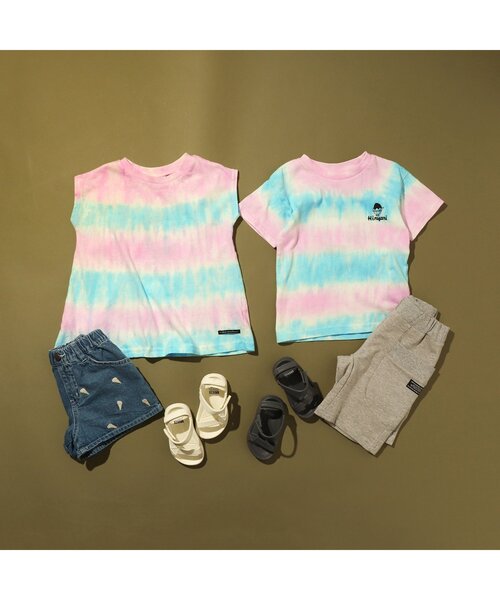 BREEZE（ブリーズ）の「【WEB限定】 タイダイチュニック（チュニック・キッズ・ピンク/ブルー/グリーン・90/100/110/120/80/130/140）」の6枚目の写真