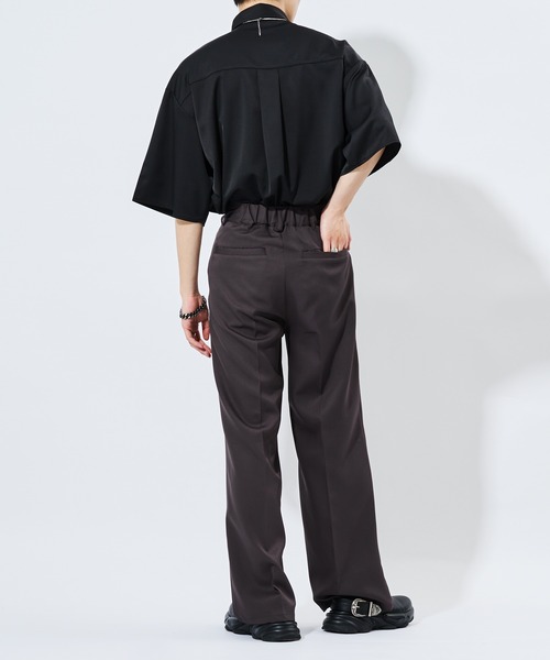 Adoon plain(アドーンプレーン)の「【Adoon plain】フラワー刺繍シャツ(シャツ/ブラウス・メンズ・ブラック/チャコールグレー・MEDIUM/LARGE)」の11枚目の写真