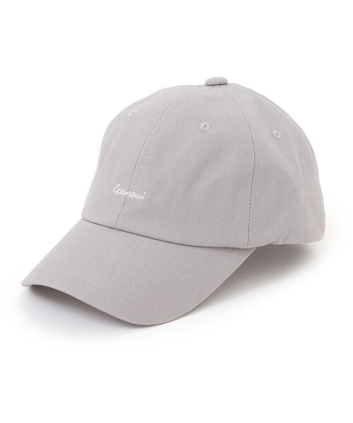 grove（グローブ）の「◆リネンロゴ刺繍キャップ（キャップ・レディース・グレー/アイボリー/ブラック/ライトベージュ・00）」の3枚目の写真
