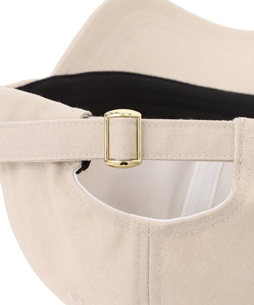 grove（グローブ）の「◆リネンロゴ刺繍キャップ（キャップ・レディース・グレー/アイボリー/ブラック/ライトベージュ・00）」の10枚目の写真