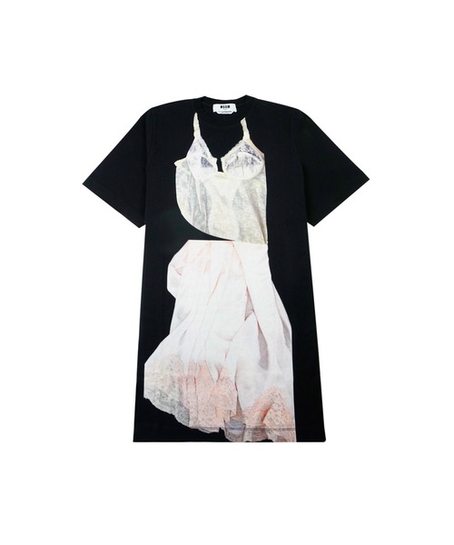 MSGM（エムエスジーエム）の「トロンプルイユ プリントTシャツ