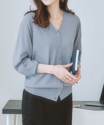 7days Life Styling | 【ひんやり接触冷感】抜け感Ｖネックカーディガン（ＵＶカット・毛玉防止）(カーディガン/ボレロ)