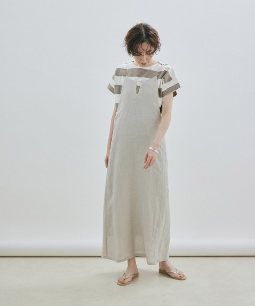 SALON adam et rope'（サロン アダム エ ロペ）の「[大好評アイテムが今年も登場！]【WEB・一部店舗限定】ポンチワイドボーダーTシャツ（Tシャツ/カットソー・レディース・ブラック/ブラウン系その他2・FREE）」の21枚目の写真