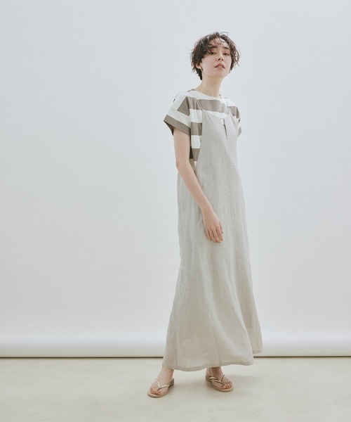 SALON adam et rope'（サロン アダム エ ロペ）の「[大好評アイテムが今年も登場！]【WEB・一部店舗限定】ポンチワイドボーダーTシャツ（Tシャツ/カットソー・レディース・ブラック/ブラウン系その他2・FREE）」の22枚目の写真