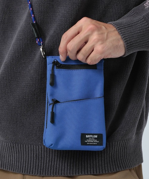 BAYFLOW(ベイフロー)の「フォンケースマルチショルダー / ミニショルダーバッグ(ショルダーバッグ・メンズ・ベージュ/カーキ/ネイビー/ブラック/レオパード/グレー/グリーン/サンドグレー/ブルー/その他2/その他3/その他4/その他5/イエロー/チャコール/オレンジ/その他7/その他6/その他9/その他10/その他8・FREE)」の9枚目の写真