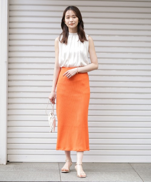 8点おまとめ＊WEGO＊オレンジ リブ ロングスカート タイトスカート ウィゴー 8点おまとめ＊WEGO＊オレンジ リブ ロングスカート タイトスカート