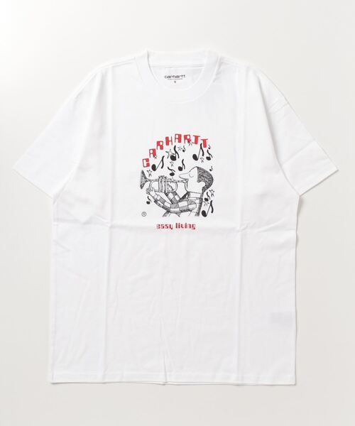 Carhartt WIP（カーハートダブリューアイピー）の「S/S EASY LIVING T-SHIRT（Tシャツ/カットソー・メンズ・ダークカーキ/ホワイト/ライトブルー/ブラック・X-LARGE/LARGE/MEDIUM/SMALL）」の2枚目の写真