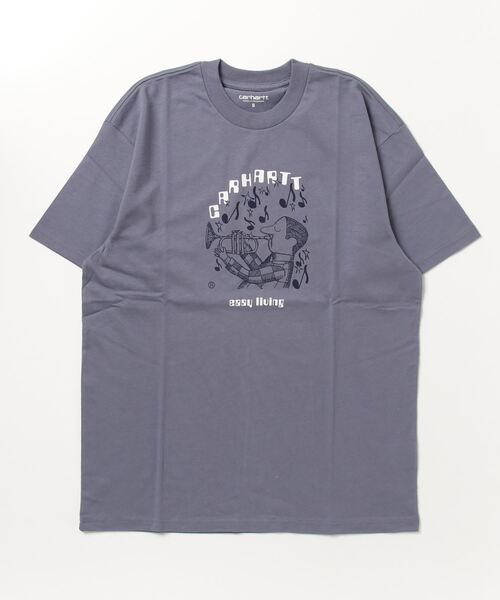 Carhartt WIP（カーハートダブリューアイピー）の「S/S EASY LIVING T-SHIRT（Tシャツ/カットソー・メンズ・ダークカーキ/ホワイト/ライトブルー/ブラック・X-LARGE/LARGE/MEDIUM/SMALL）」の4枚目の写真