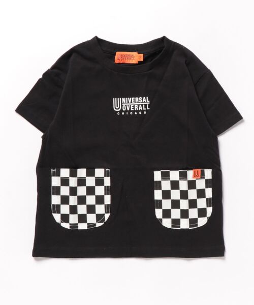 UNIVERSAL OVERALL(ユニバーサルオーバーオール)の「《UNIVERSAL OVERALL》ポケット T(Tシャツ/カットソー・キッズ・ベージュ/ホワイト/ブラック・150/110/120/130/140)」の2枚目の写真