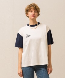 Allumer アリュメール レディース Ｔシャツ カットソー 半袖 ルーズ ニット シースルー ガゼット 16ゲージ amr8245701 Allumer｜アリュメール（レディース）のTシャツ/カットソー