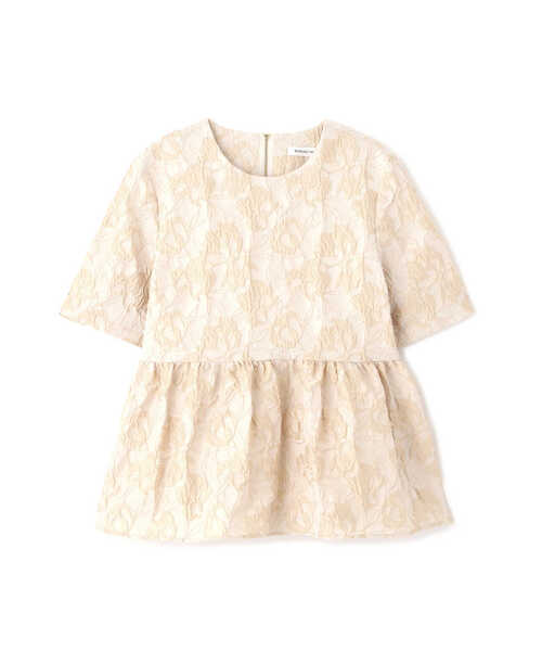 NATURAL BEAUTY BASIC（ナチュラルビューティーベーシック）の「◇ジャガードペプラムブラウス（シャツ/ブラウス・レディース・ベージュ系その他/ブラック系その他・SMALL/MEDIUM）」の11枚目の写真