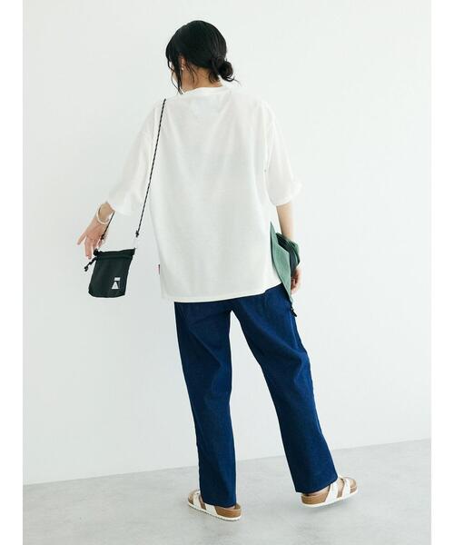 CRAFT STANDARD BOUTIQUE(クラフトスタンダードブティック)の「【汗染み防止】PKT-TEE(Tシャツ/カットソー・レディース・ブラック/カーキ/オフホワイト/杢グレー・M/L/XL)」の15枚目の写真