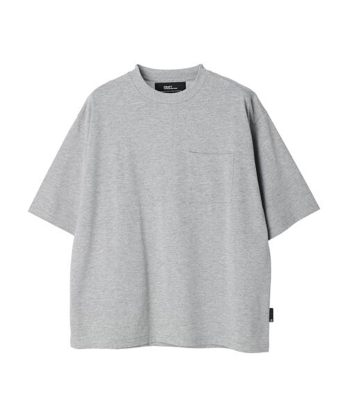 CRAFT STANDARD BOUTIQUE(クラフトスタンダードブティック)の「【汗染み防止】PKT-TEE(Tシャツ/カットソー・レディース・ブラック/カーキ/オフホワイト/杢グレー・M/L/XL)」の20枚目の写真
