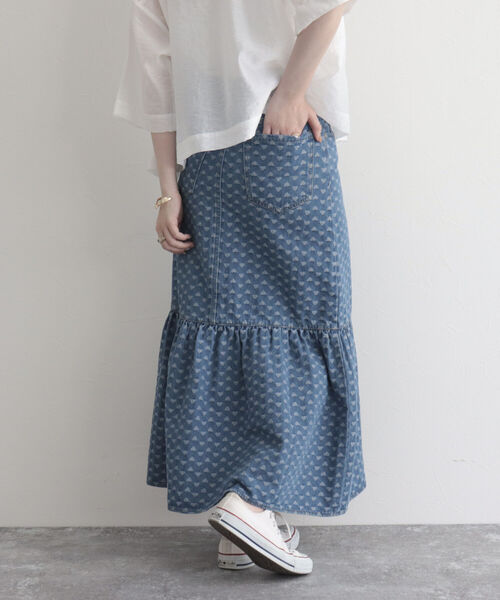 fredy emue(フレディエミュ)の「デニムマーメイドスカート(デニムスカート・レディース・ブルー/ブルー系その他・38/36)」の2枚目の写真