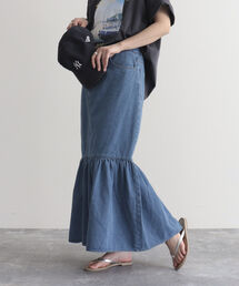 デニムマーメイドスカート