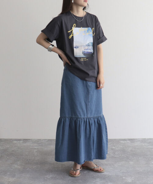 fredy emue(フレディエミュ)の「デニムマーメイドスカート(デニムスカート・レディース・ブルー/ブルー系その他・38/36)」の9枚目の写真