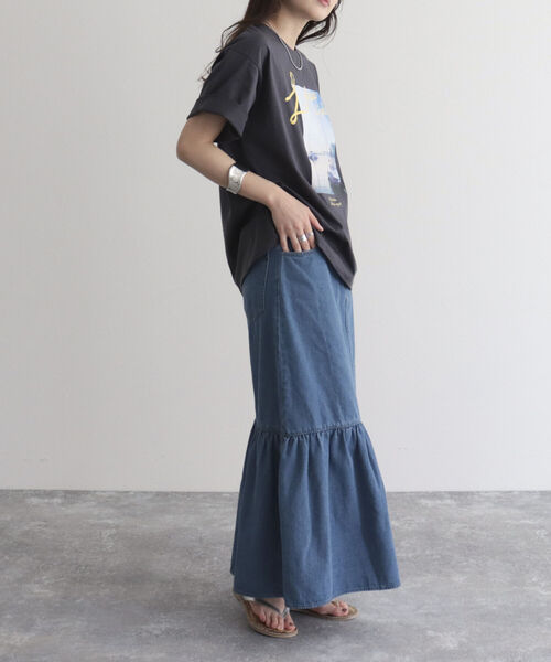 fredy emue(フレディエミュ)の「デニムマーメイドスカート(デニムスカート・レディース・ブルー/ブルー系その他・38/36)」の17枚目の写真