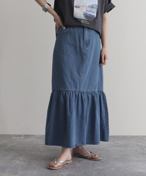 fredy emue(フレディエミュ)の「デニムマーメイドスカート(デニムスカート・レディース・ブルー/ブルー系その他・38/36)」の20枚目の写真