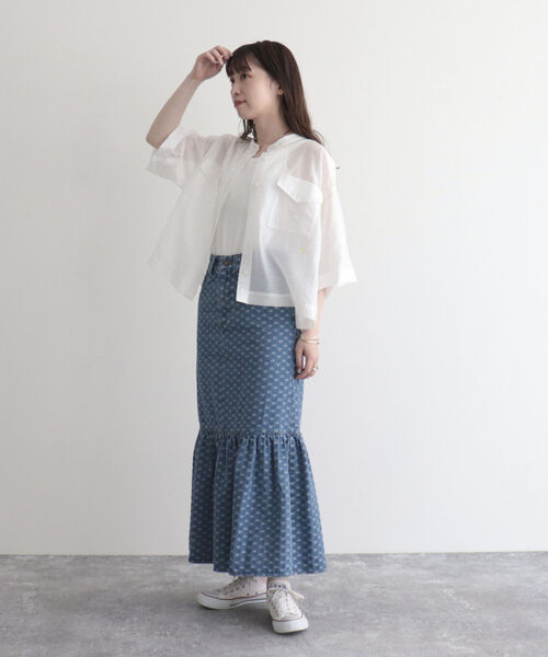 fredy emue(フレディエミュ)の「デニムマーメイドスカート(デニムスカート・レディース・ブルー/ブルー系その他・38/36)」の10枚目の写真