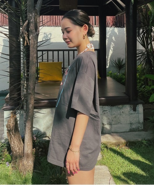 ROXY(ロキシー)の「【ZOZO限定アイテム】OCEAN BREESZE TEE/ロキシー半袖バックプリントTシャツ(Tシャツ/カットソー・レディース・ブラック/ピンク/ホワイト・FREE)」の7枚目の写真
