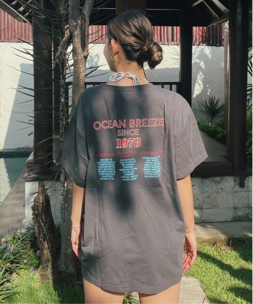 ROXY(ロキシー)の「【ZOZO限定アイテム】OCEAN BREESZE TEE/ロキシー半袖バックプリントTシャツ(Tシャツ/カットソー・レディース・ブラック/ピンク/ホワイト・FREE)」の6枚目の写真