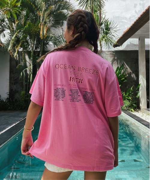 ROXY(ロキシー)の「【ZOZO限定アイテム】OCEAN BREESZE TEE/ロキシー半袖バックプリントTシャツ(Tシャツ/カットソー・レディース・ブラック/ピンク/ホワイト・FREE)」の4枚目の写真