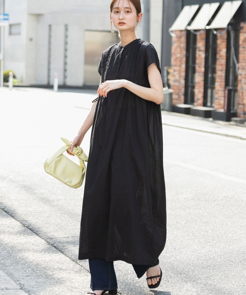 SENSE OF PLACE by URBAN RESEARCH（センスオブプレイスバイアーバンリサーチ）の「インドタックデザインワンピース（ワンピース・レディース・オフホワイト/ブラック/ライトブルー・ONE/S）」の2枚目の写真